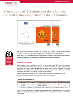 oppbtp dechet amiante